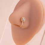 Luxe Nose Stud for Women — Dainty Gold-Toned Fashion Pin
