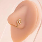 Trendy Nose Pin for Women — Anti-Tarnish Anti-Allergic Gold-Toned Stud