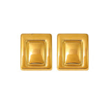 Waterproof Anti-Tarnish Statement Bold Rectangle Stud Earring