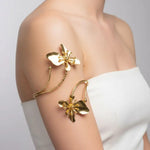 Gold-Toned Dual Flower Armlet