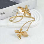 Gold-Toned Dual Flower Armlet