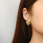 Studs Earrings Gold Plated