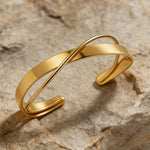 Gold-Toned Infinity Cross Armlet
