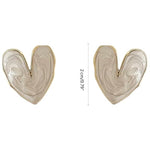 Anti Tarnish Heart Shape Ear Studs for Women