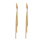 Long Tassel Party Wear Korean Earrings for Women