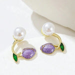 Flower Pearl Ear Studs for Women