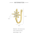 Star-Cut Diamond Zircon Nose Pin