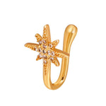 Star-Cut Diamond Zircon Nose Pin