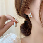 Double Layer U-Shaped Earring Studs