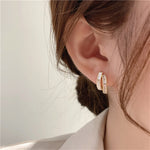 Double Layer U-Shaped Earring Studs