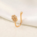 Floral Bloom Zircon Nose Pin