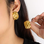 Stainless Steel Antique Design Earrings