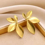 Stylish Leaf Shape Stud Earrings