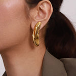 Minimalist Water Drop Geometric Earrings