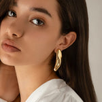 Minimalist Water Drop Geometric Earrings