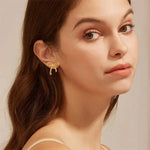 Small Gold Bow Tie Stud Earrings