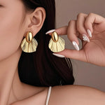 Sculpted Siren Stud Earrings for Women