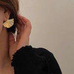 Ginkgo Leaf Statement Earrings