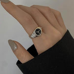 Watch Shape Finger Ring for Women