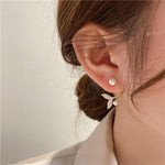 Pearl & Crystal Mermaid Tail Ear Cuff Earrings