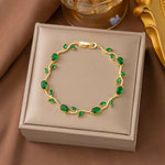 Crystal Vine Tulip Bracelet