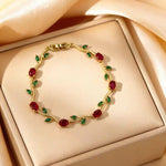 Crystal Vine Tulip Bracelet