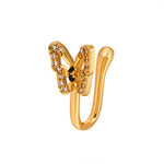 Dainty Butterfly Clip-On Nose Pin