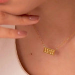 11:11 Lucky Charm Pendant Necklace – Gold-Toned