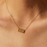 11:11 Lucky Charm Pendant Necklace – Gold-Toned