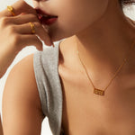 11:11 Lucky Charm Pendant Necklace – Gold-Toned