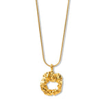 Western-Style Gold-Plated Stainless Steel Pendant Necklace for Women