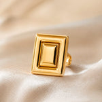 Architectural Square Signet Ring