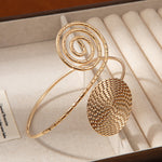 Golden Spiral Design Adjustable Upper Arm Cuff