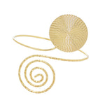 Golden Spiral Design Adjustable Upper Arm Cuff