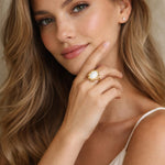 Pearl Nest Gold Ring
