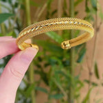 Celebration Glam Bracelet - Gold Plated Bangle