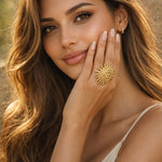 Sol Goddess Sunburst Statement Ring
