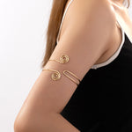 Gold Plated Anti-Tarnish Armlet | Upper Arm Cuff Bracelet
