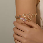 Adjustable Gold Upper Arm Bracelet