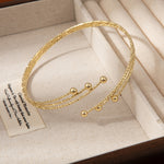 Adjustable Gold Upper Arm Bracelet