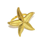 Starfish Gold Statement Ring