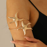 Starfish Shaped Gold Armlet for Women