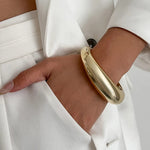Gold-Toned Chunky Dome Cuff Bracelet for Women