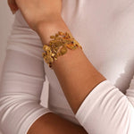 Eternal Glow Bracelet - Gold Plated Titanium Bracelet