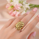 Gold Plated Statement Ring for Women