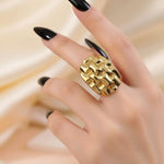 Gold Plated Statement Ring for Women