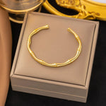Bamboo Luxe Stainless Steel Bracelet