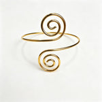 Gold-Toned Spiral Swirl Armlet