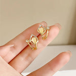Opalite Tulip Hoop Earrings