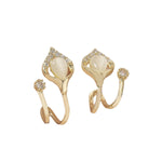 Opalite Tulip Hoop Earrings